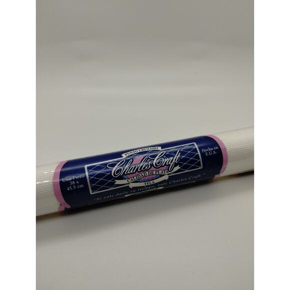 White AidaCloth / Charles Craft 18 Count 15x18 One Piece - 100% COTTON - New - Picture 1 of 5